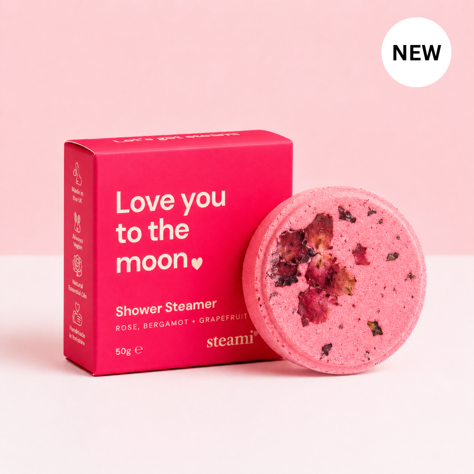 Love you to the moon shower steamer